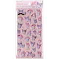 Japan Sanrio Bubble Sticker - Kuromi & My Melody / Gold Foil - 1