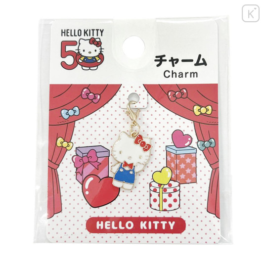 Japan Sanrio Metal Charm - Hello Kitty / Hello Kitty 50th Anniversary - 1