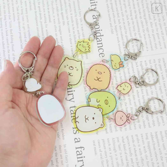 Japan San-X Acrylic Keychain - Sumikko Gurashi / Penguin? & Tapioca - 2