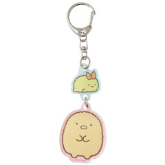 Japan San-X Acrylic Keychain - Sumikko Gurashi / Tonkatsu & Ebifurai no Shippo