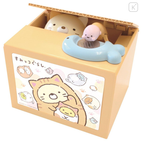 Japan San-X Electronic Piggy Bank - Sumikko Gurashi / Neko - 1