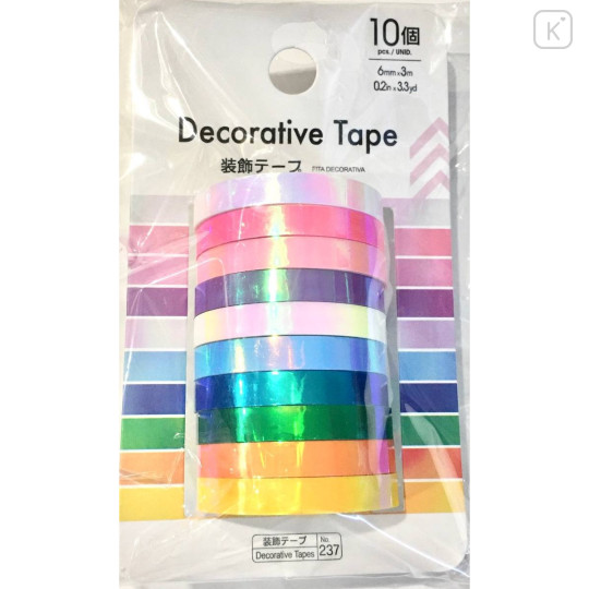 Japan Masking Tape - Aurora Colors 10 Roll - 1