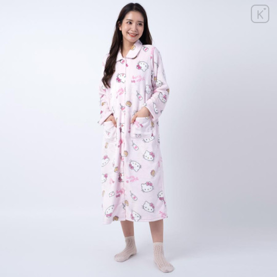 Japan Sanrio One Piece Dress Pajamas - Hello Kitty / Pink - 1