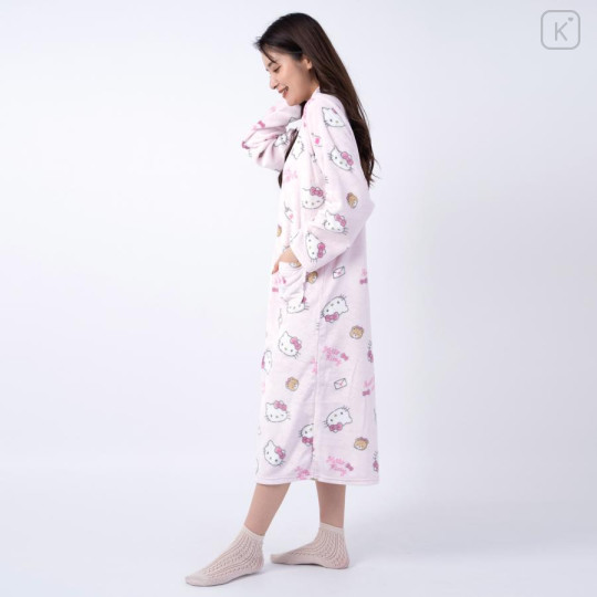 Japan Sanrio One Piece Dress Pajamas - Hello Kitty / Pink - 2