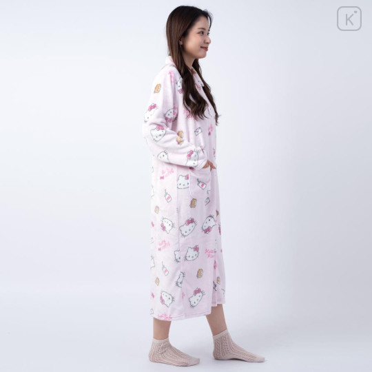 Japan Sanrio One Piece Dress Pajamas - Hello Kitty / Pink - 4