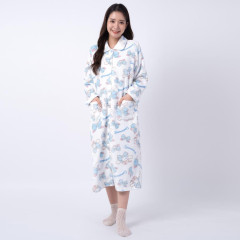 Japan Sanrio One Piece Dress Pajamas - Cinnamoroll / Ivory