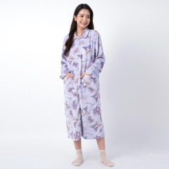 Japan Sanrio One Piece Dress Pajamas - Kuromi / Purple