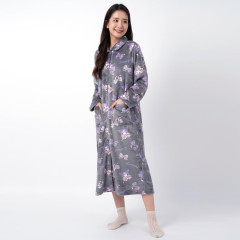 Japan Sanrio One Piece Dress Pajamas - Kuromi / Gray