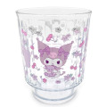 Japan Sanrio Clear Plastic Tumbler - Kuromi / Baku Cherry - 1