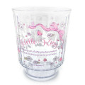 Japan Sanrio Clear Plastic Tumbler - Hello Kitty / Tiny Chum Apple - 2