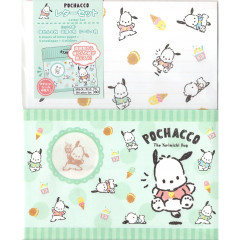 Japan Sanrio Stationery Letter Set - Pochacco / Ice Cream Green