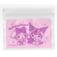 Japan Sanrio B8 Zip Bag Set - Kuromi & My Melody : Good Night