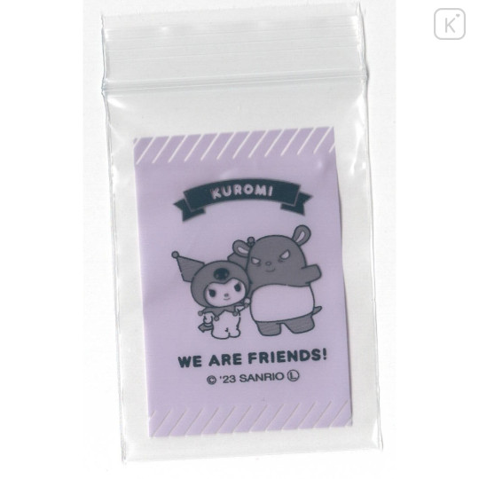 Japan Sanrio A9 Wrapping Zip Bag Set - Kuromi : Baku - 1