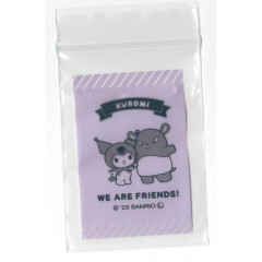 Japan Sanrio A9 Zip Bag Set - Kuromi & Baku