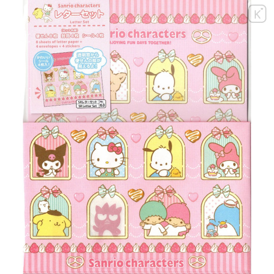 Japan Sanrio Stationery Letter Set - Characters Strawberry Cream - 1