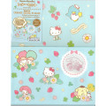 Japan Sanrio Stationery Letter Set - Characters Strawberry Blue - 1