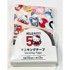 Japan Sanrio Washi Paper Masking Tape - Hello Kitty 50th Anniversary Happy Life