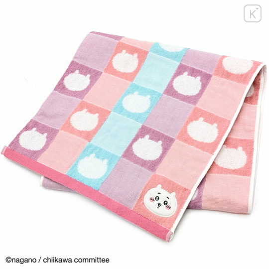 Japan Chiikawa Small Bath Towel - Chiikawa : Pink - 1