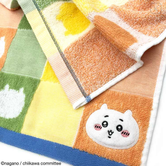 Japan Chiikawa Small Bath Towel - Chiikawa : Orange - 2