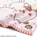 Japan Chiikawa Mini Towel Handkerchief - Chiikawa & Hachiware & Usagi / Hang Out Pink - 2