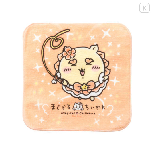 Japan Chiikawa Mini Towel Handkerchief - Shisa / Super Magical Chiikawa Happy - 1