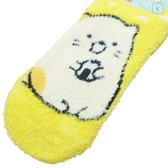 Japan San-X Fluffy Socks - Sumikko Gurashi / Neko Yellow Rice Ball - 2