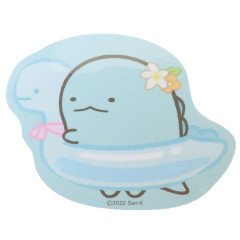 Japan San-X Vinyl Sticker - Sumikko Gurashi / Fruit Vacation Tokage Pool Party