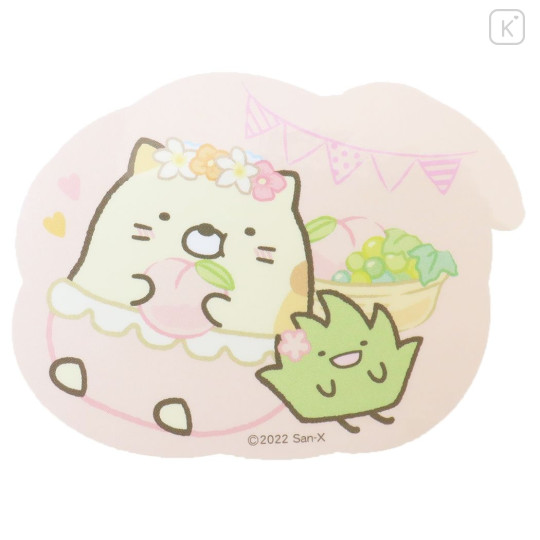 Japan San-X Vinyl Sticker - Sumikko Gurashi / Fruit Vacation Neko & Zassou - 1