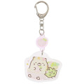 Japan San-X Acrylic Keychain - Sumikko Gurashi / Fruit Vacation Neko & Zassou - 1