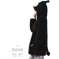 Japan Sanrio Costume Warm Hoodie with Tail - Kuromi - 3