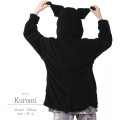 Japan Sanrio Costume Warm Hoodie with Tail - Kuromi - 4