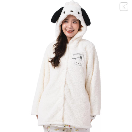 Japan Sanrio Costume Warm Hoodie with Tail - Pochacco - 1