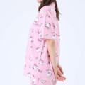 Japan Sanrio Short Sleeve Shirt Pajamas (L) - Hello Kitty / Pink - 6