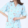 Japan Sanrio Short Sleeve Shirt Pajamas (M) - Cinnamoroll / Mint - 5