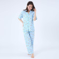 Japan Sanrio Short Sleeve Shirt Pajamas (M) - Hangyodon / Blue - 1