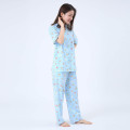 Japan Sanrio Short Sleeve Shirt Pajamas (M) - Hangyodon / Blue - 4