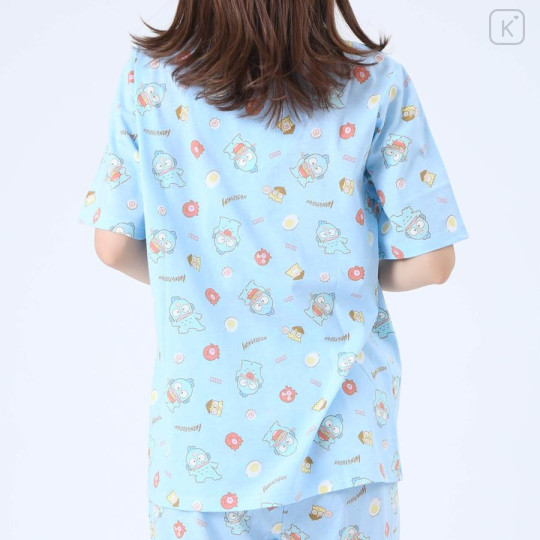 Japan Sanrio Short Sleeve Shirt Pajamas (M) - Hangyodon / Blue - 7