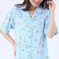 Japan Sanrio Short Sleeve Shirt Pajamas (L) - Hangyodon / Blue - 5