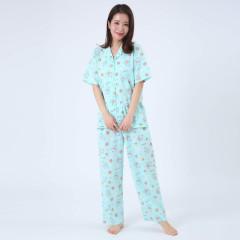 Japan Sanrio Short Sleeve Shirt Pajamas (M) - Hangyodon / Mint