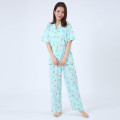 Japan Sanrio Short Sleeve Shirt Pajamas (M) - Hangyodon / Mint - 1