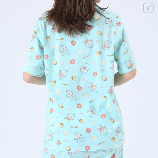 Japan Sanrio Short Sleeve Shirt Pajamas (M) - Hangyodon / Mint - 7