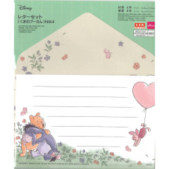 Japan Disney Mini Letter Set - Eeyore & Piglet & Pooh / Hug