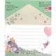 Japan Disney Mini Letter Set - Eeyore & Piglet & Pooh : Hug