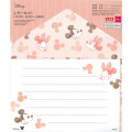 Japan Disney Mini Letter Set - Mickey Mouse & Minnie Mouse : Watercolor Pink - 1