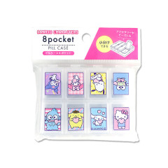 Japan Sanrio Small Case 8 Pockets - Characters Love You