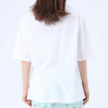 Japan Sanrio Short Sleeve T-shirt Pajamas (M) - Hangyodon / White & Mint - 6