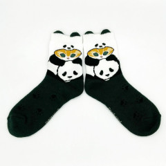 Japan Mofusand Crew Socks - Panda Cat / Nyan