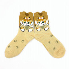 Japan Mofusand Crew Socks - Hamster Cat / Nyan