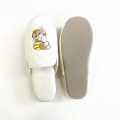 Japan Mofusand Room Slippers - Bee Cat Nyan / Ivory Strawberry - 6