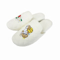 Japan Mofusand Room Slippers - Bee Cat Nyan / Ivory Strawberry - 8